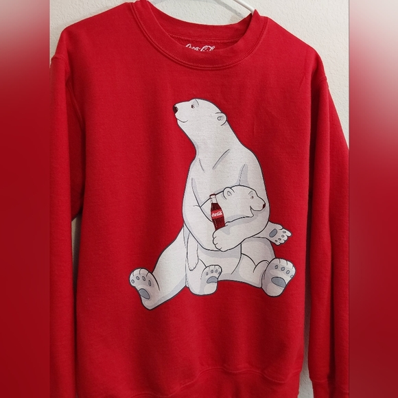 Vintage Coca Cola Red Polar Bear Sweatshirt - Picture 2 of 4
